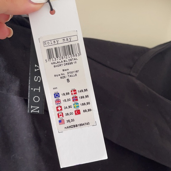 NWT 1 Off Shoulder Bodycon Mini Dress, Black, M - Picture 7 of 7